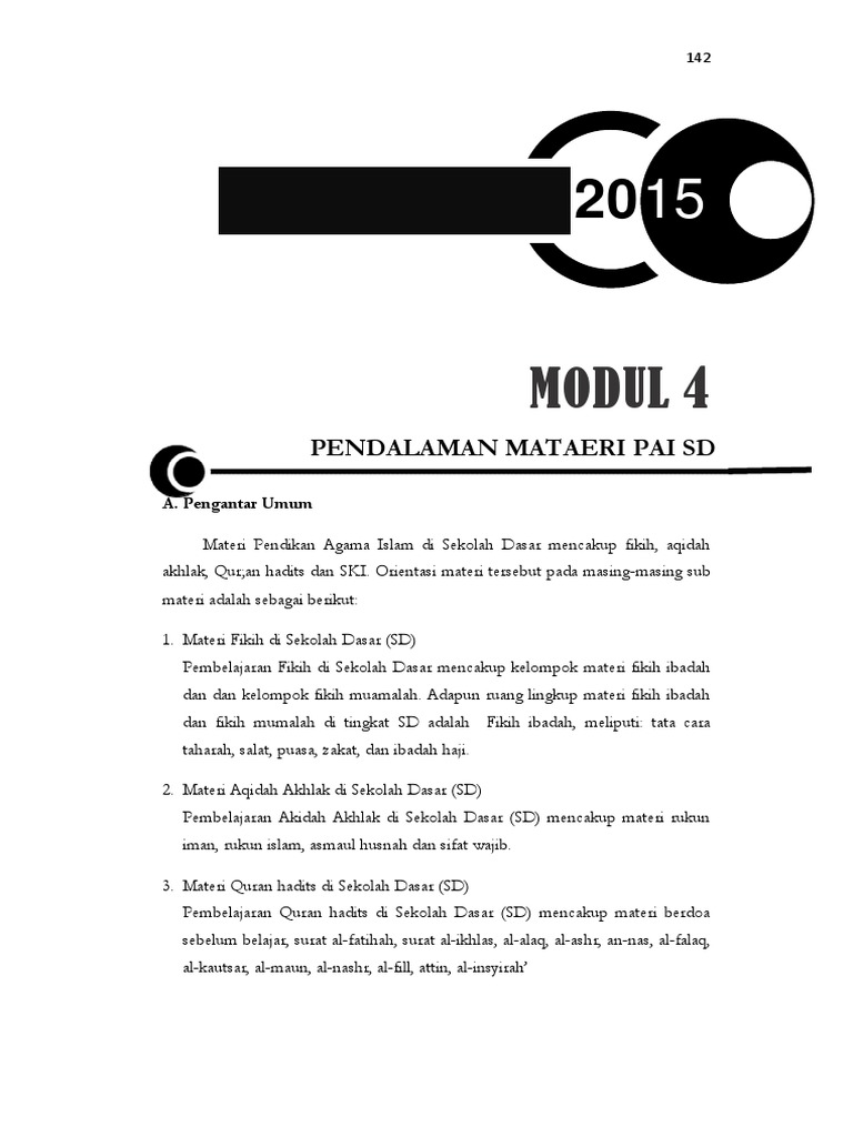 Modul 4 Pai Sd Pdf