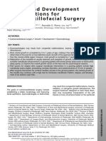 Growth and Development Considerations For Craniomaxillofacial Surgery