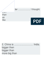 Comparative and Superlative