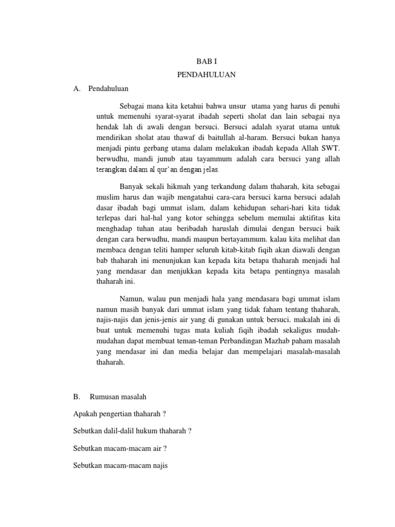 Thaharah  PDF