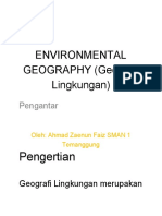01. Geografi Lingkungan - Pengantar