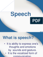 Types of Speech - Purpose