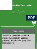 Teknik Penulisan Soal Uraian