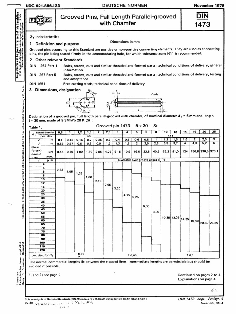 Din 1473 | PDF