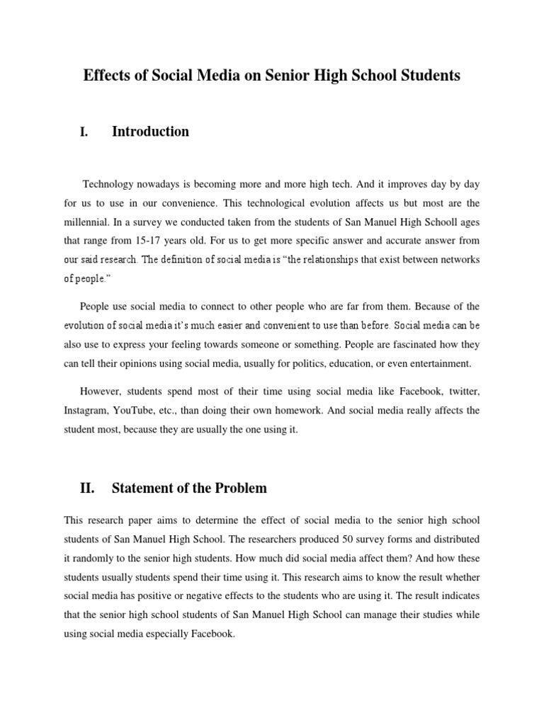 Impact of Social Media on Students | PDF | Social Media | Popular ...
