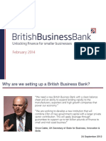 British Business Bank Presentation February 2014