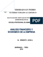 AANALISIS DE ESTADOS FINANCIEROS