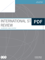 INTERNATIONAL STUDIES REVIEW front_matter