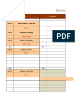 AIU Football League Calendar 1 Leg Proposal Schedule