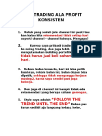 Cara Trading Ala Profit Konsisten