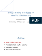 Programming Interfaces To Non-Volatile Memory - Slides