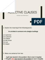 Adjective Clauses