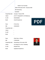 Biodata Coass Neurologi KKM 30 Desember 2019 - 26 Januari 2020