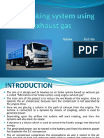 Air Brake System Using Exhaust Gas PowerPoint Presentation