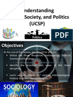 Anthropology Sociology and Political Science - Shorter Version