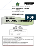 Soal Usbn BHS Indonesia 2019