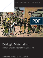 Dialogic Materialism Bakhtin, Embodiment and Moving Image Art PDF