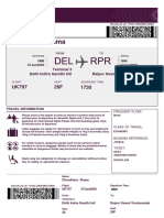 Boarding Pass DR Rama Chaudhry - Delhi-Raipur PDF