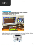 DIY Arduino Waveform Generator or Function Generator