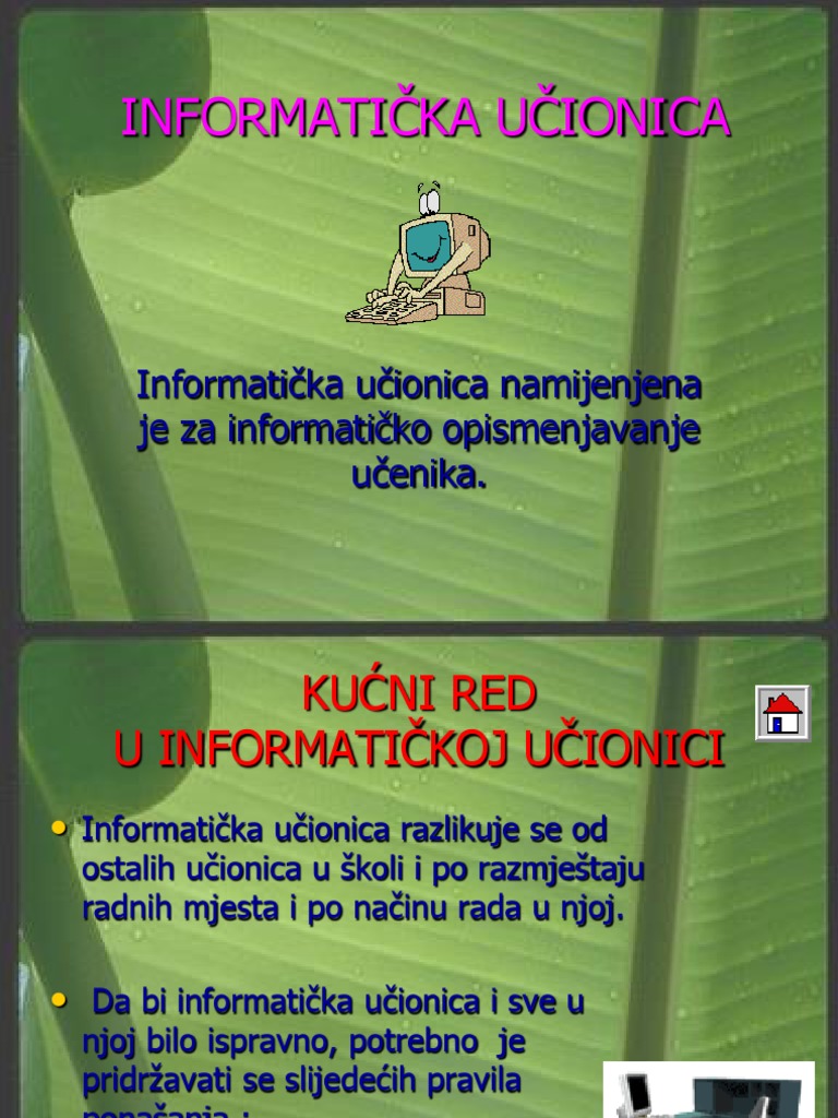 Uvodni Sat Informatika | PDF