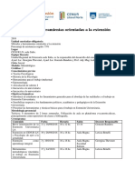 Programa Métodos y Herramientas Orientadas A La Extensión 2018