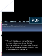Bakteriologi II-Uji Sensitivitas