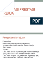 Evaluasi Prestasi Kerja