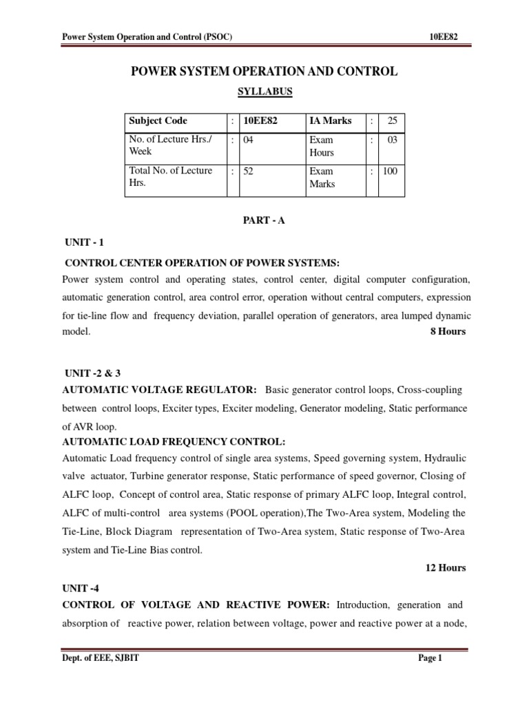 Power System Operation Overview | PDF | Scada | Electric Power System