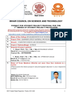 SPP - BCST - Proposal - Format - Computer Science and Engineering PDF