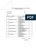 Lampiran 4 SURVEY KEPUASAN MAHASISWI TERHADAP PELAYANAN MAKANAN DI PESMA KH MAS MANSUR