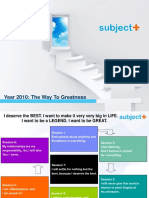Subject Plus 2010 Synopsis Content
