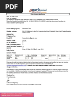 Medical Insurance Premium Receipt 2019-20