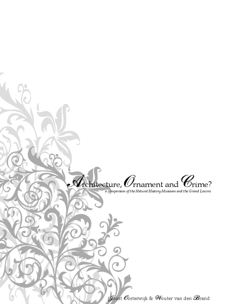 Architecture, Ornament and Crime PDF Ornament (Art) John Ruskin