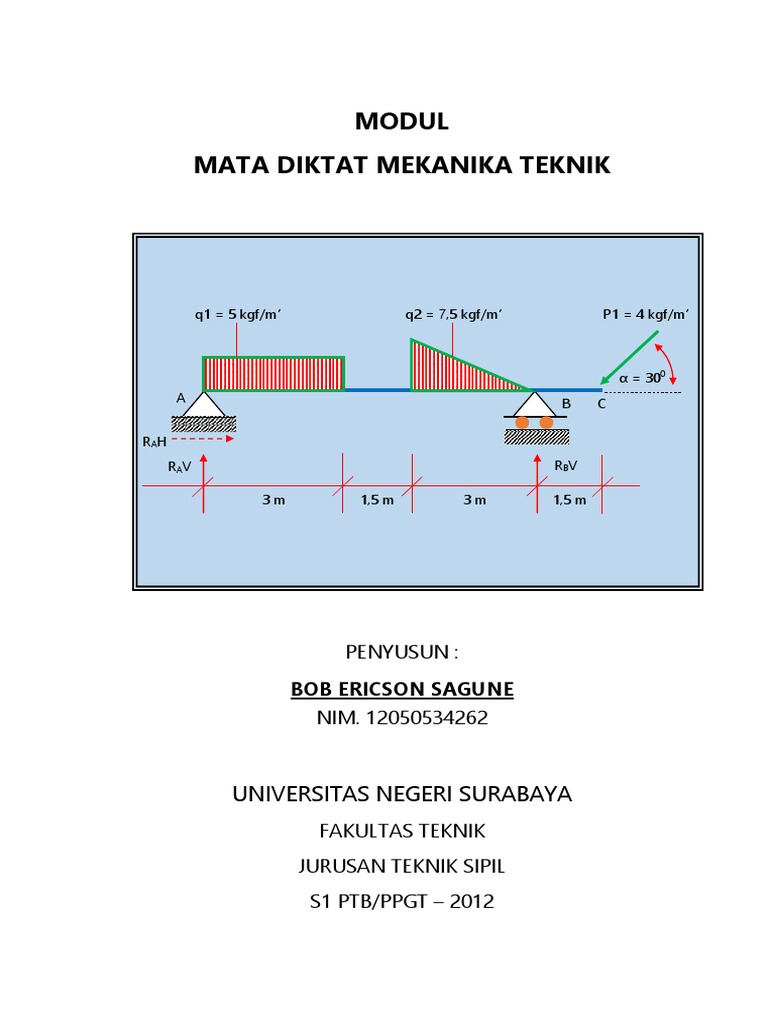 Modul Dasar Mekanika Teknik | PDF