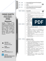 Curriculum Vitae Daniel Casas Huayta