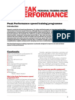 Speed Training Program PDF