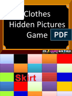 Unit 2 Clothes Hidden Picture Game