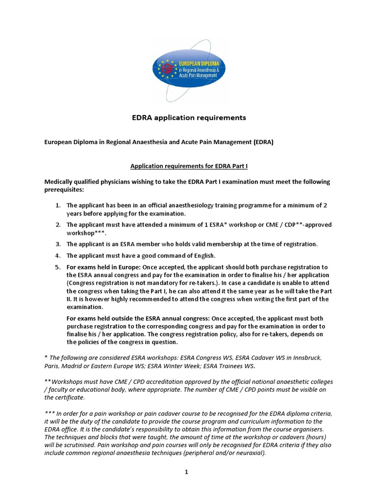 EDRA Application Requirements Overview | PDF | Test (Assessment ...