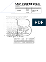 Brain Test System Questions on MS Access Database