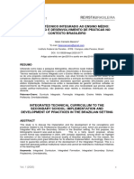 Currículo Técnico Integrado ao Ensino Médio: implantação e desenvolvimento de práticas no contexto brasileiro