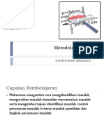 Modul Metodologi Riset 3 [IdentifikasiMasalah].pptx