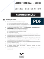 prova senado administrador