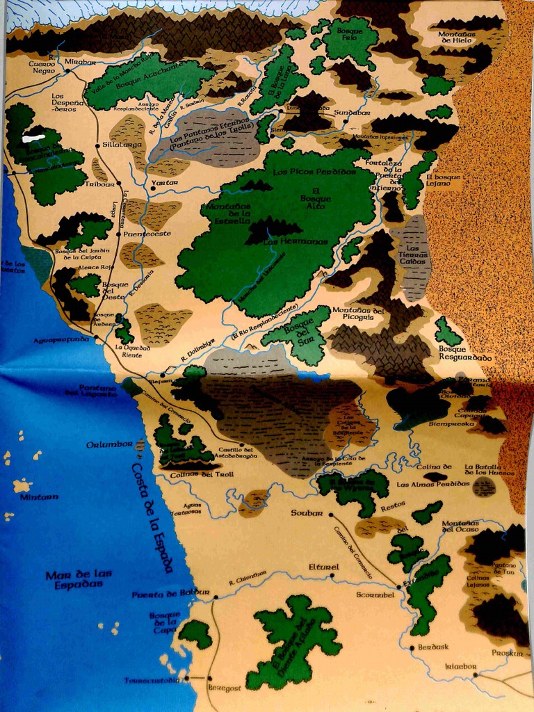 Forgotten Realms - Mapa 2 | PDF | Reinos olvidados | Configuración de ...