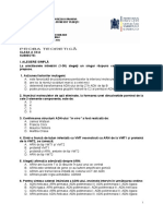 2012 - Biologie - Nationala - Clasa A XII-a - Proba Teoretica - Subiecte PDF