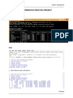 Teacher Database Management