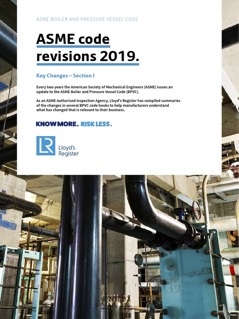 ASME2019 KeyChangesSectionI | PDF | Pipe (Fluid Conveyance) | Boiler