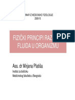 Fizicki Principi Razmene Fluida U Organizmu Seminar