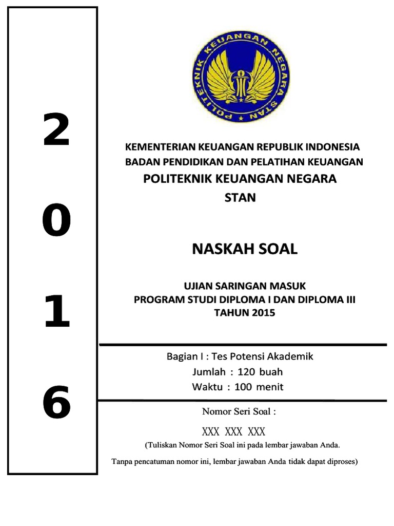 Soal Dan Pembahasan Usm PKN Stan 2016 - 2 PDF | PDF