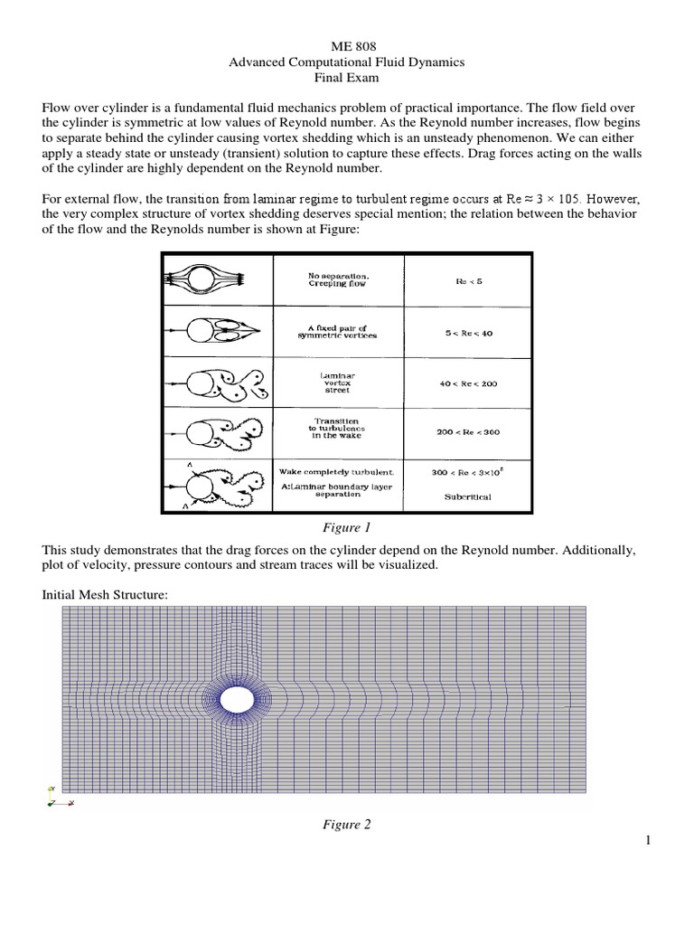 CFD Final Report | PDF | Reynolds Number | Drag (Physics)