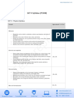 SAT II-PCMB Syllabus